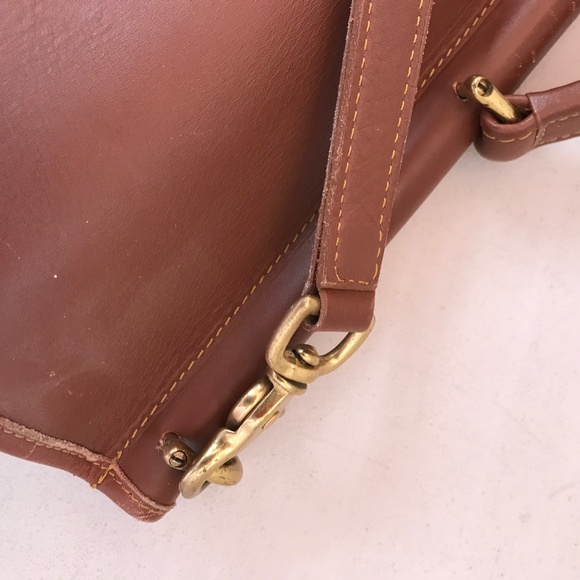 Sacoche Brown Leather Brief Case with Shoulder Strap - Picture 2 of 6